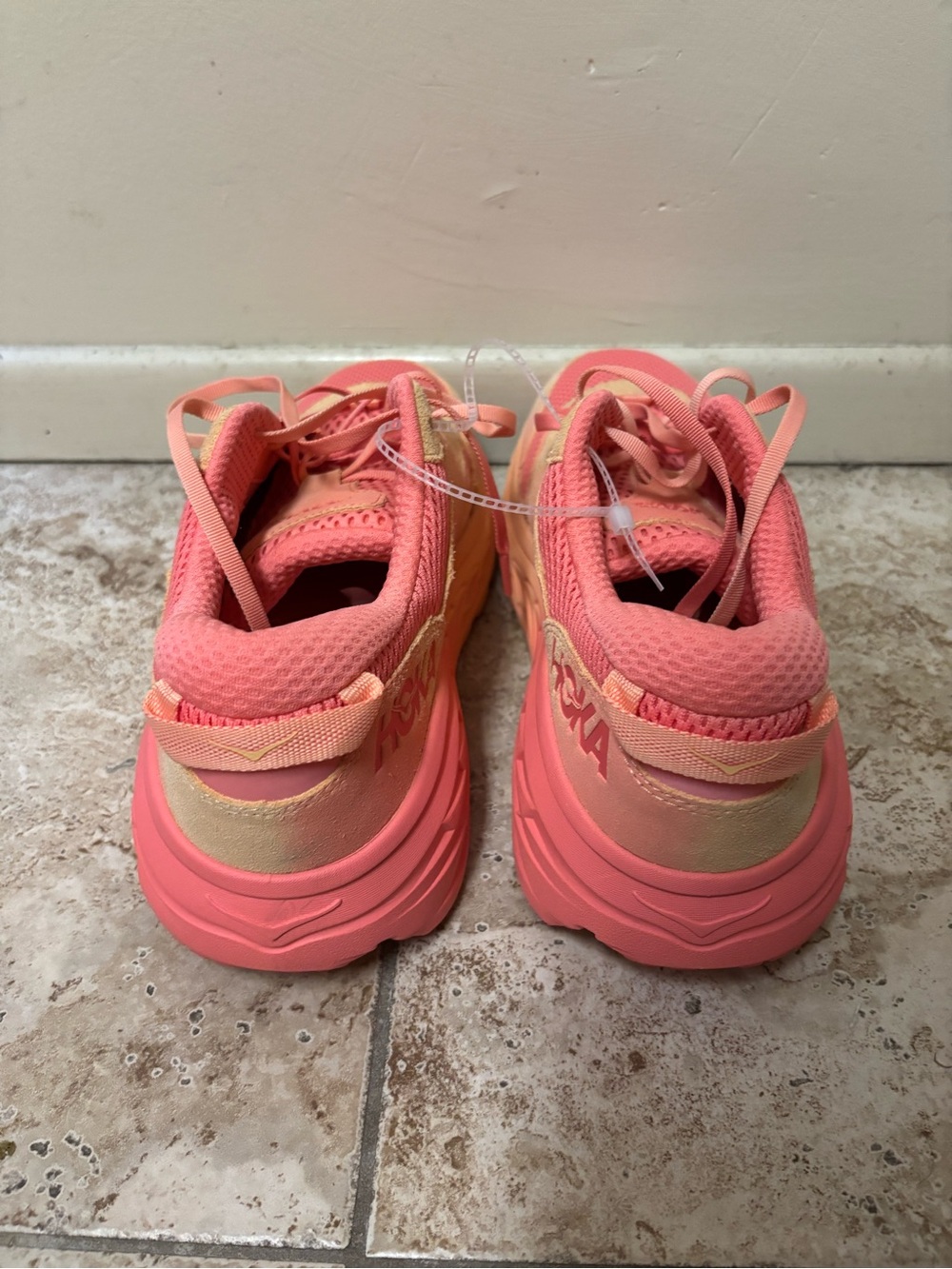 Hoka One One Bondi L BP 2 Shoes Mens Size 12 Colorful Athletic Comfort Sneakers - Picture 3 of 5